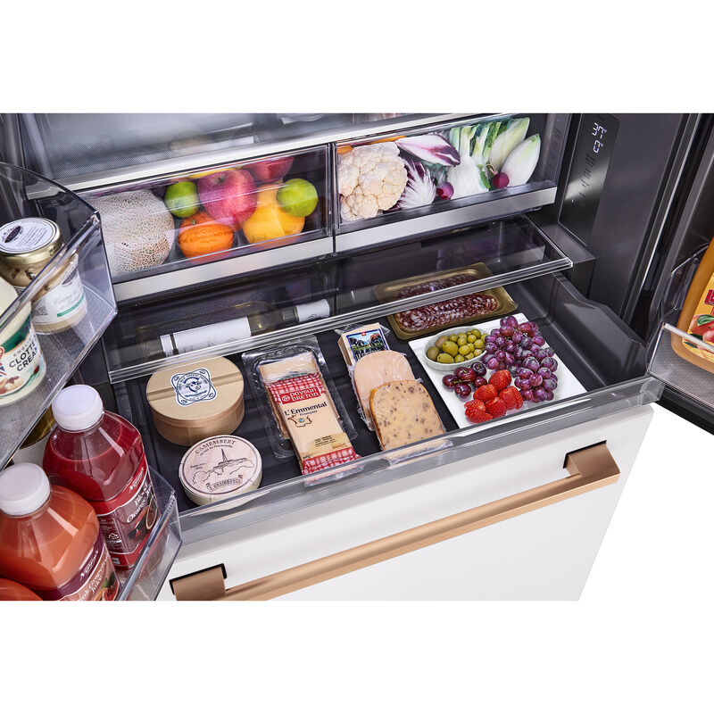 LG Studio 36 in. 26.5 cu. ft. Smart Counter Depth French Door Refrigerator with Internal Water Dispenser - Essence White, Essence White, hires