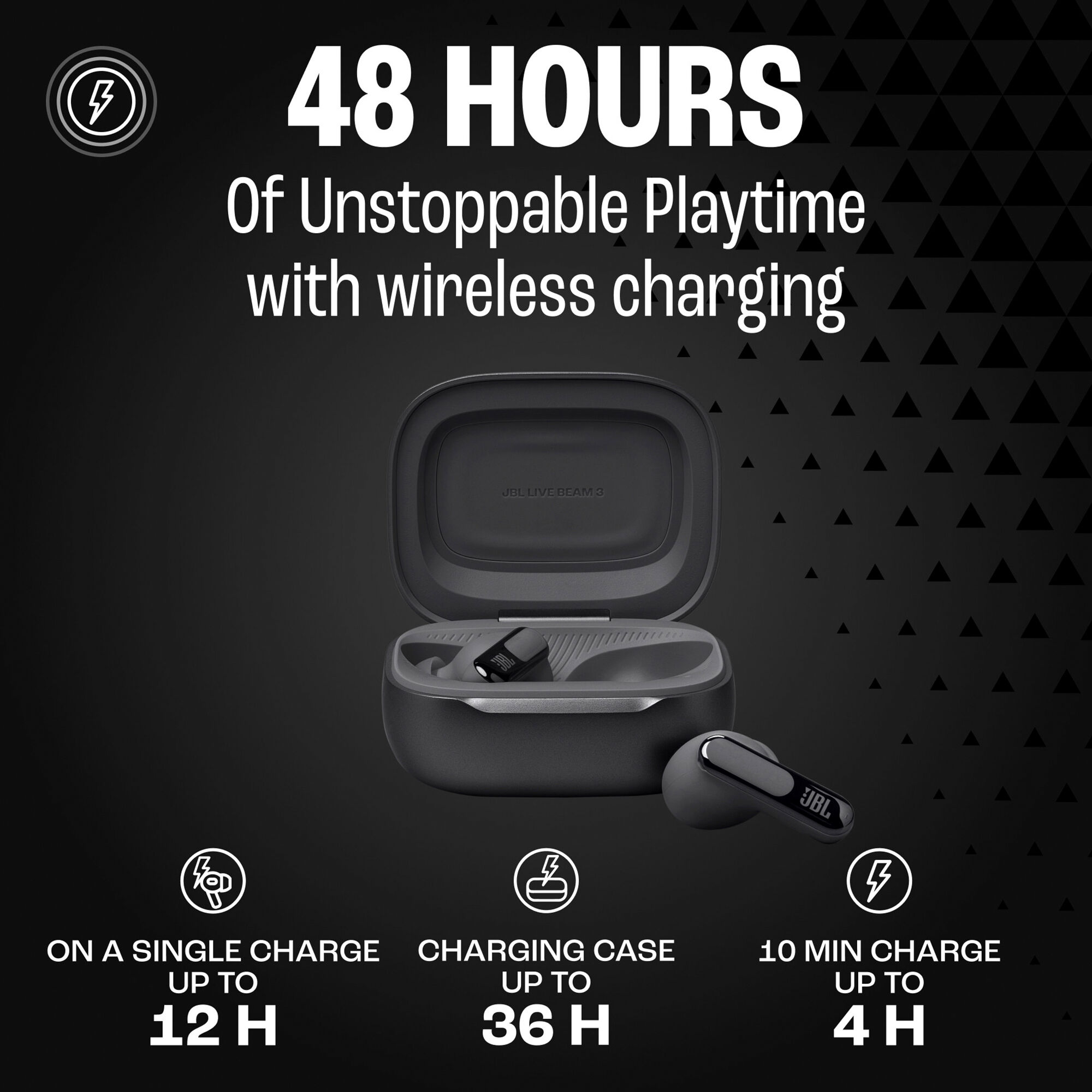 JBL LIVE BEAM 3 ブラック JBL Live Beam 3 True Wireless Bluetooth Earbuds - Black : Target