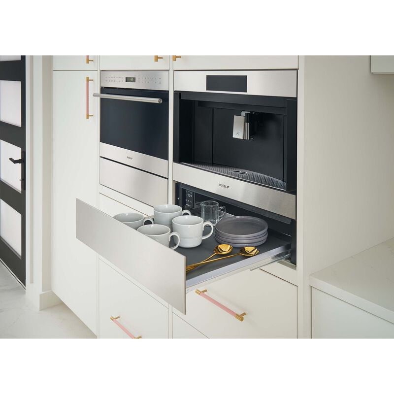 Wolf E Series 24 in. 1.6 cu. ft. 900W Built-In Microwave with Convection & Sensor Cooking - Stainless Steel, , hires