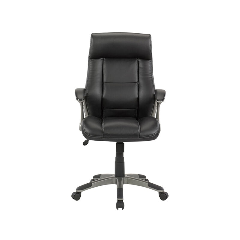 Sauder Leather Managers Chair - Black, , hires