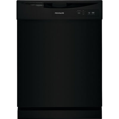 Frigidaire 24 in. Built-In Dishwasher with Front Control, 62 dBA Sound Level, 14 Place Settings & 2 Wash Cycles - Black | FDPC4221AB