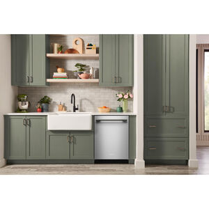 KitchenAid 24 in. Top Control Dishwasher with 44 dBA Sound Level, 3rd-Rack & ProDry System - Stainless Steel with PrintShield Finish, , hires
