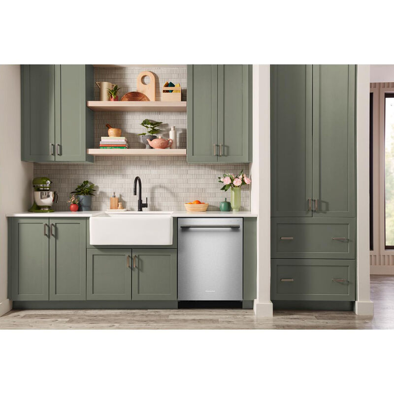 KitchenAid 24 in. Top Control Dishwasher with 44 dBA Sound Level, 3rd-Rack & ProDry System - Stainless Steel with PrintShield Finish, , hires
