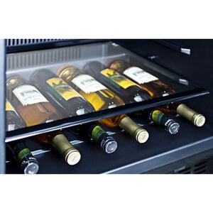 Summit 24 in. 4.6 cu. ft. Built-In Beverage Center with Adjustable Shelves & Digital Control - Stainless Steel, , hires