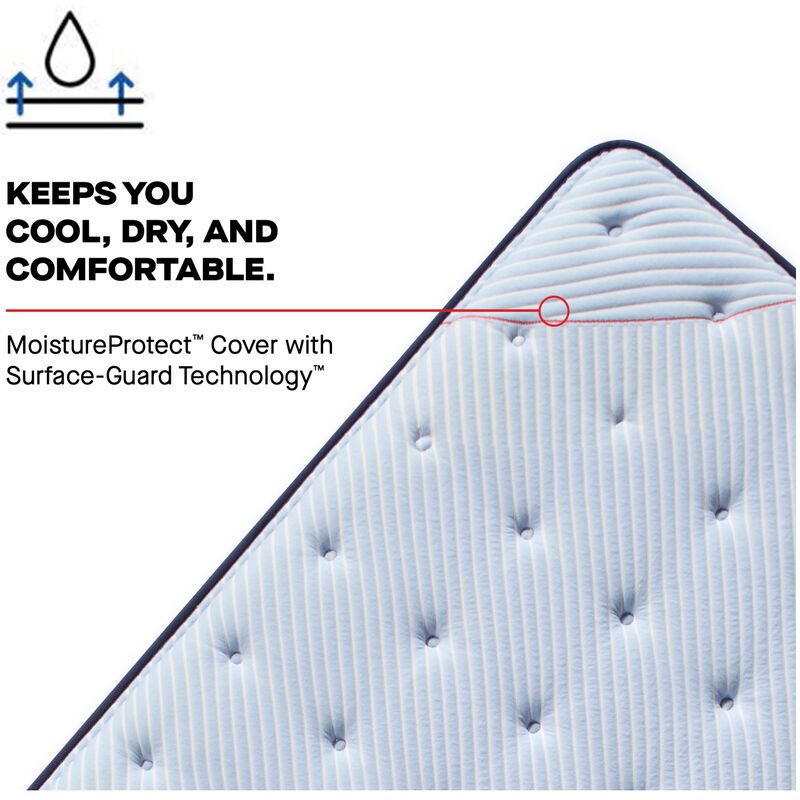 Sealy Orlando Posturepedic Plush Euro Top Innerspring Queen Size Mattress, , hires