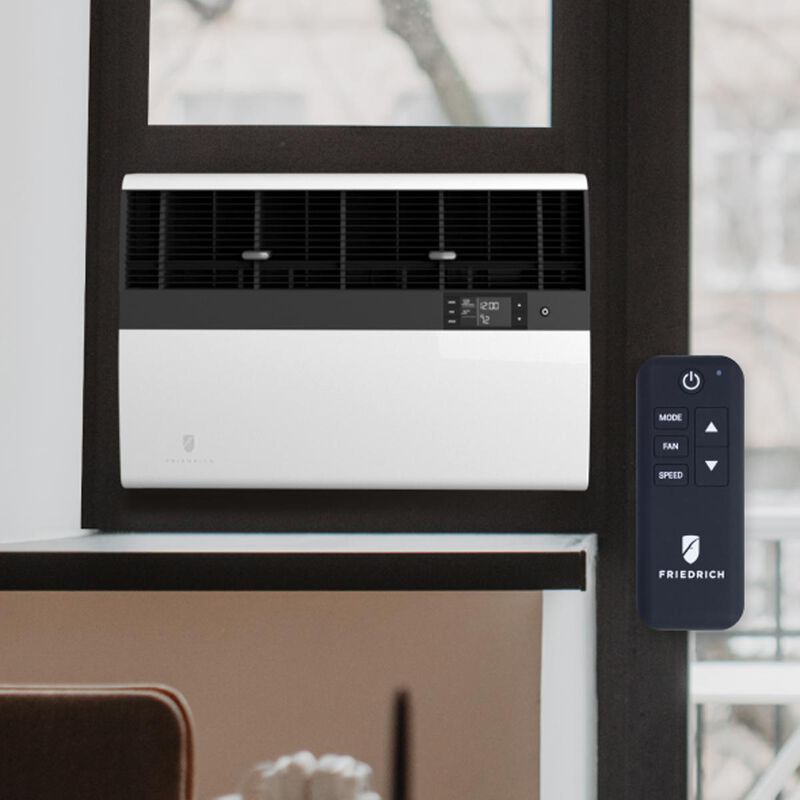 Friedrich Kuhl Inverter Series 12,600 BTU 230V Smart Window/Wall Air Conditioner with Heat Pump, 3 Fan Speeds, Remote Control - Cool Grey, , hires