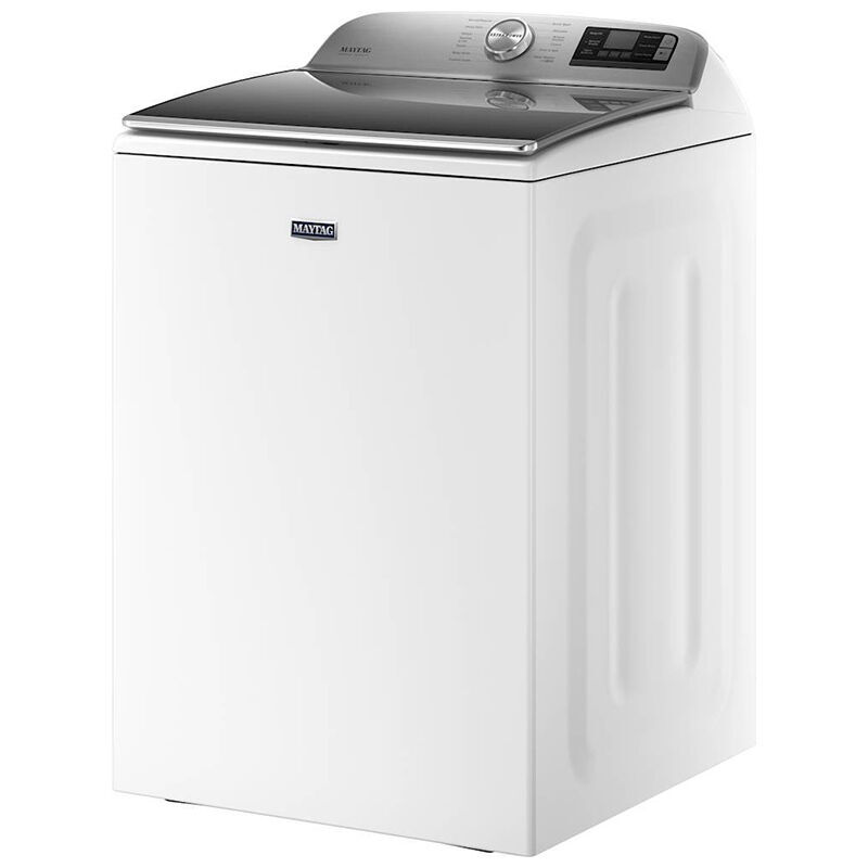 Maytag 27 in. 5.3 cu. ft. Smart Top Load Washer Extra Button & Sanitize with Oxi - White P.C. Richard & Son