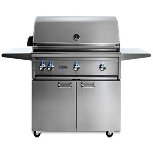 Lynx Professional 36 in. 3-Burner Natural Gas Grill with Rotisserie & Smoker Box - Stainless Steel, , hires