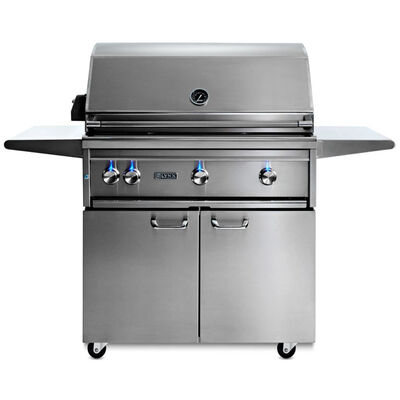 Lynx Professional 36 in. 3-Burner Natural Gas Grill with Rotisserie & Smoker Box - Stainless Steel | L36TRFNG