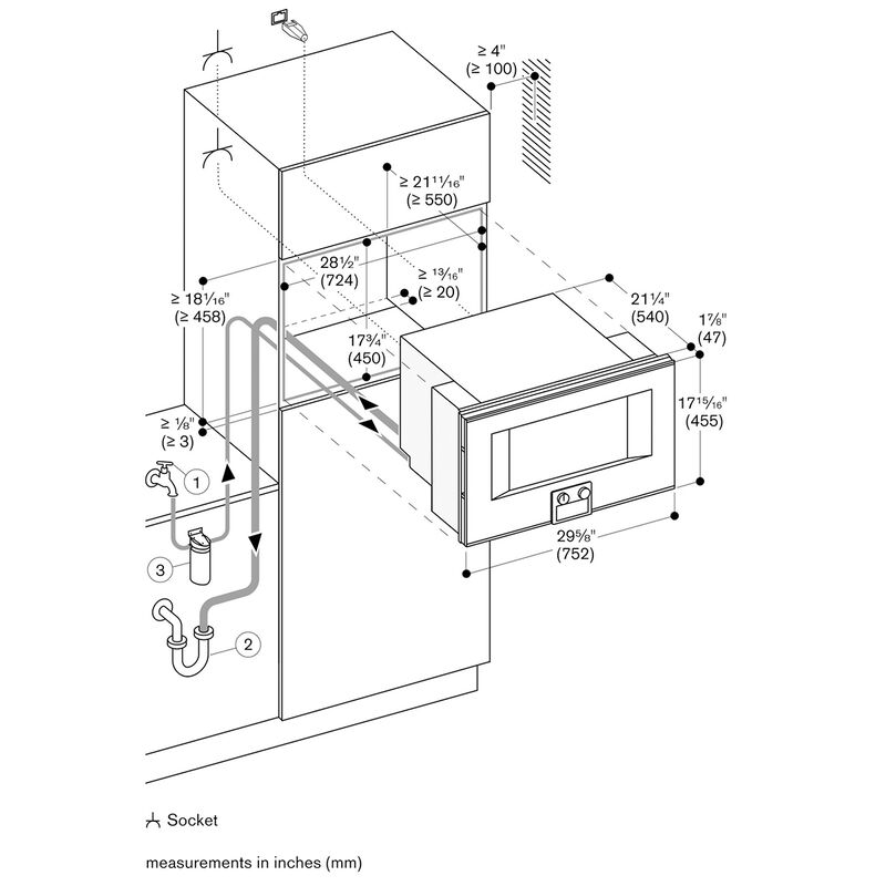 Gaggenau 400 Series 30 in. 2.1 cu. ft. Smart Steam Electric Single Wall Oven with Standard Convection - Stainless Steel, , hires