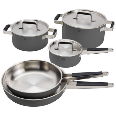 ZWILLING Pure 8-pc Stainless Steel Cookware Set - Gray | 1031051