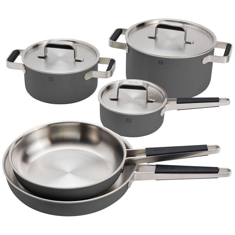 ZWILLING Pure 8-pc Stainless Steel Cookware Set - Gray, Gray, hires