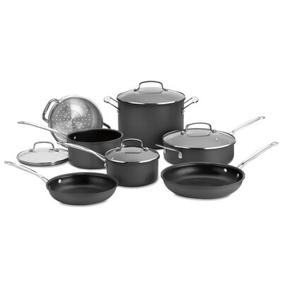 Cuisinart Chef's Classic Nonstick Hard Anodized 11 Piece Set - Black | 66-11