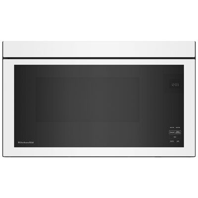 KitchenAid 30 in. 1.1 cu. ft. Over-the-Range Microwave with 10 Power Levels, 400 CFM & Sensor Cooking Controls - White | KMMF330PWH