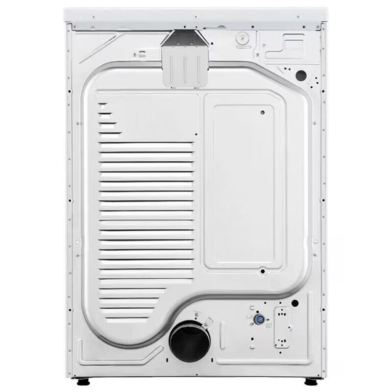 LG 27 in. 7.4 cu. ft. Smart Stackable Round-Door Gas Dryer with Tempered Glass, Built-In Intelligence, Sensor Dry, Turbo Steam, Sanitize & Steam Cycle - White, White, hires