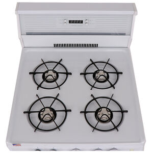Premier 24 in. 2.9 cu. ft. Gas Range with Open Burners - White, , hires