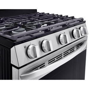 LG 30 in. 5.8 cu. ft. Smart Gas Range with 5 Sealed Burners - Stainless Steel, , hires