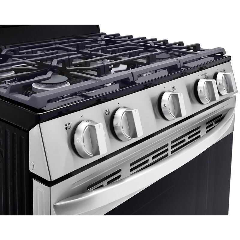 LG 30 in. 5.8 cu. ft. Smart Gas Range with 5 Sealed Burners - Stainless Steel, , hires