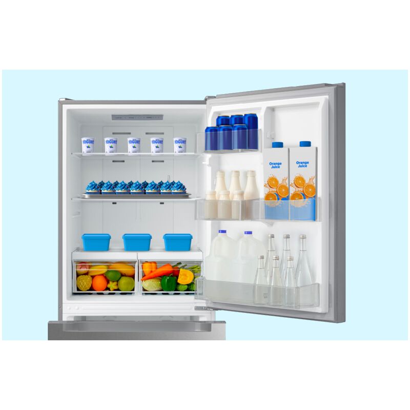 Midea 30 in. 18.7 cu. ft. Garage-Ready Bottom Freezer Refrigerator - Stainless Steel, , hires