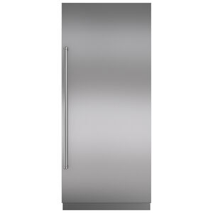 Sub-Zero 36 in. Right Hinge Door Panel with Pro Handle & 4 in. Toe Kick for Refrigerators - Stainless Steel, , hires