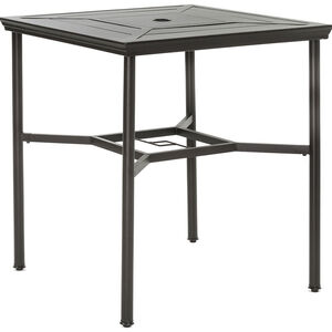 Hanover Montclair 3-Piece High-Dining Set in Chili Red with 2 Swivel Chairs and a 33-Inch Square Table - Chile Red/Brown, , hires