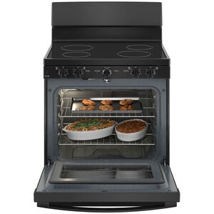 GE 30 in. 5 cu. ft. Electric Range with Smoothtop Burners - Black, , hires