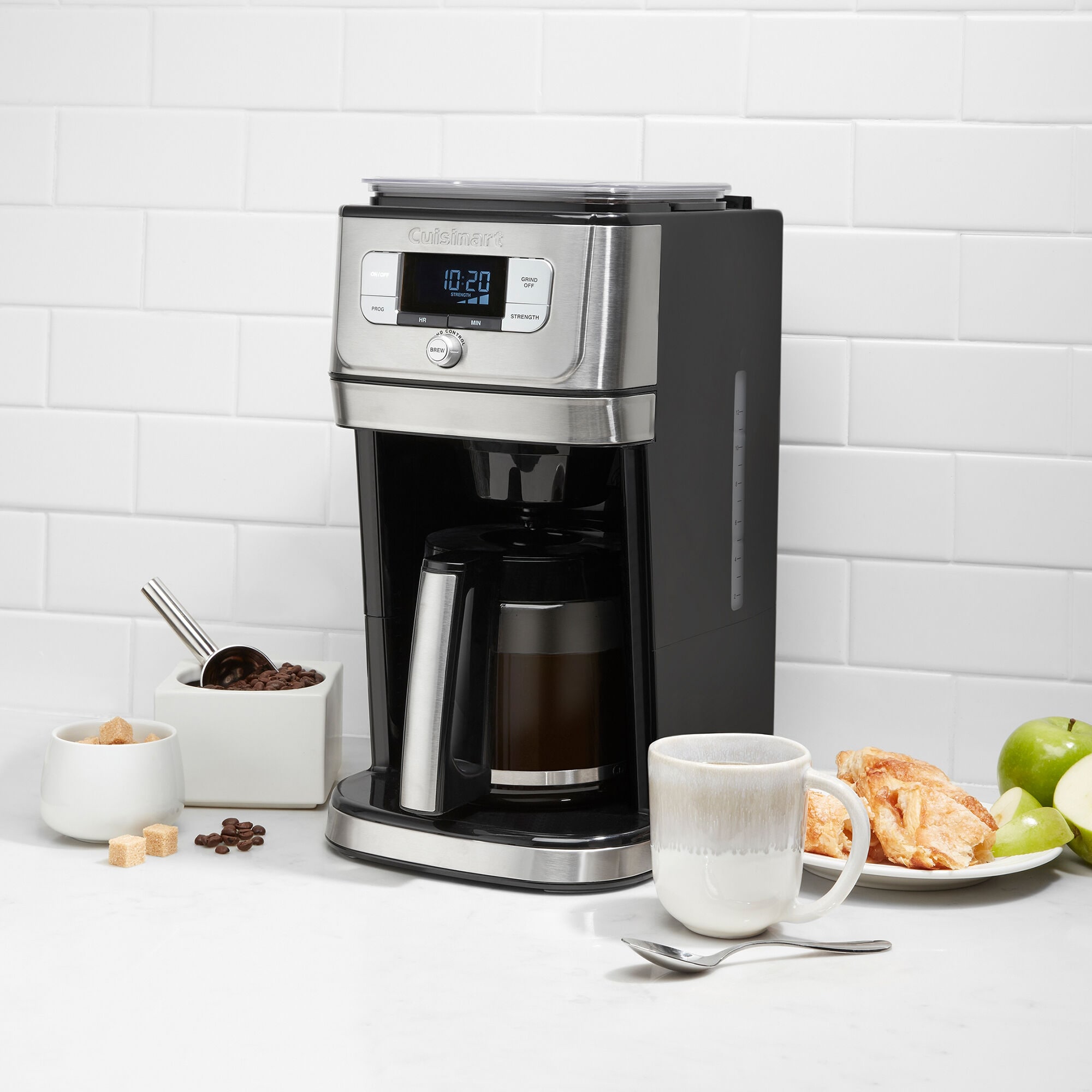 Cuisinart Burr Grind and Brew 12 Cup Coffee Maker Stainless Steel P.C. Richard Son