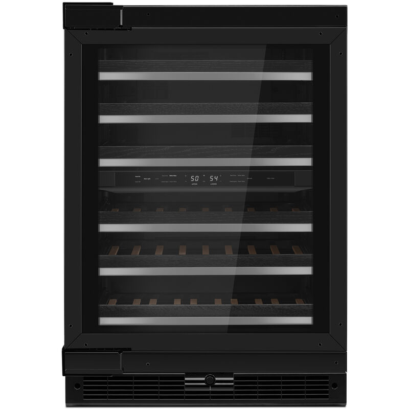 JennAir 24 in. Undercounter Wine Cooler with Wood Racks, Dual Temperature Zones & 45 Bottle Capacity - Custom Panel Ready, , hires