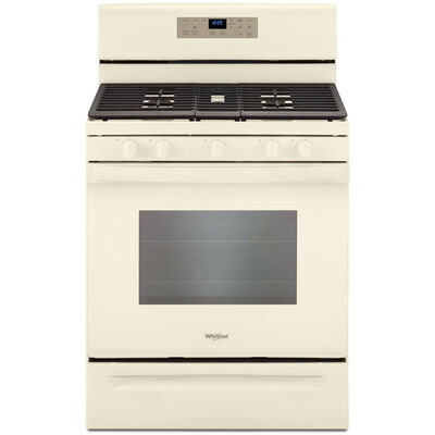 Whirlpool 30 in. 5.0 cu. ft. Oven Freestanding Gas Range with 5 Sealed Burners - Biscuit | WFG525S0JT