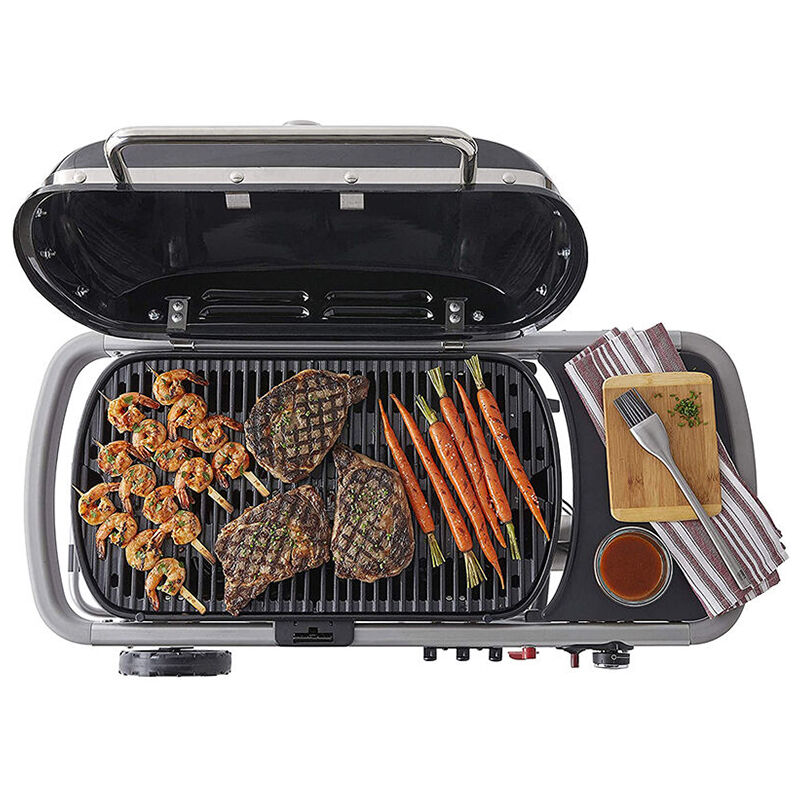 Weber Traveler 1-Burner Portable Liquid Propane Gas Grill - Black, , hires