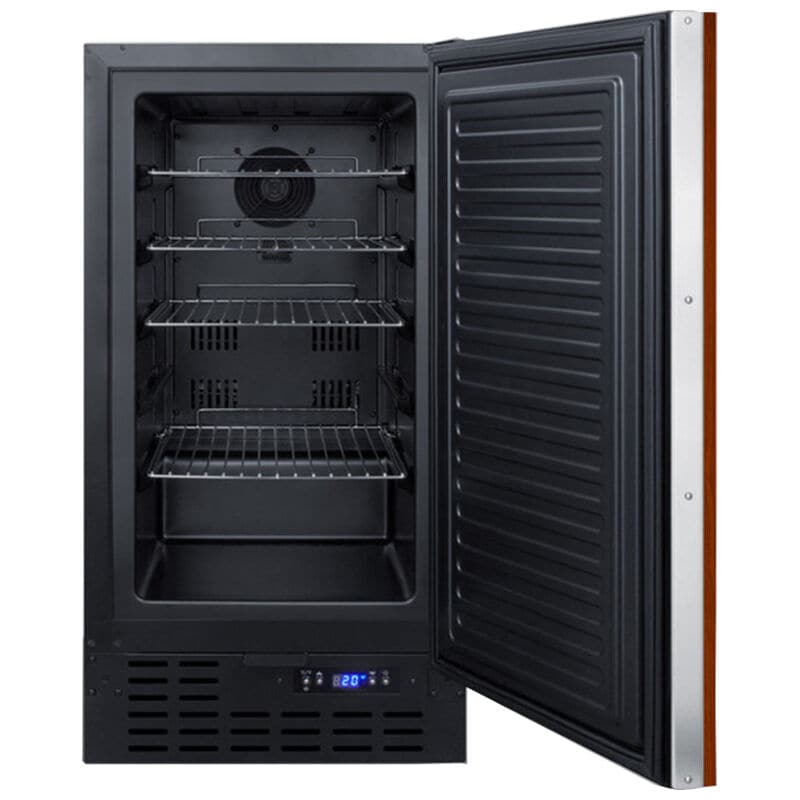 Summit 18 in. 2.7 cu. ft. Built-in Frost Free Compact Upright Freezer with Adjustable Shelves - Custom Panel Ready, , hires
