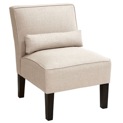 Skyline Furniture Armless Chair in Linen Fabric - Talc | 5705LNNTLC