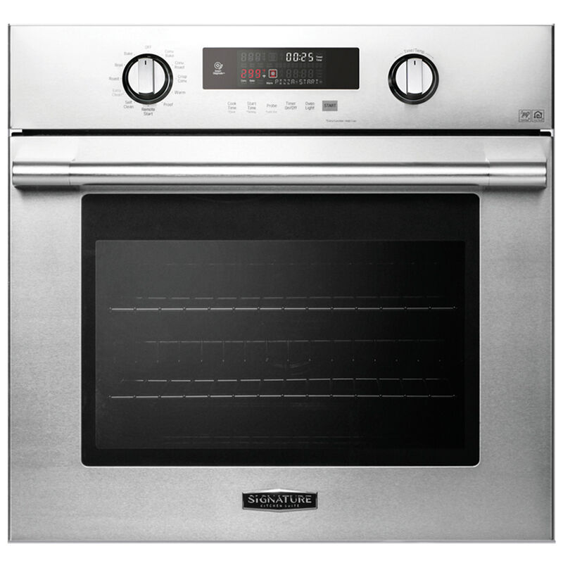 Signature Kitchen Suite 30 in. 4.7 cu. ft. Smart Electric Single Wall Oven with True European Convection - Stainless Steel, , hires