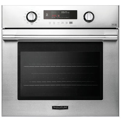 Signature Kitchen Suite 30 in. 4.7 cu. ft. Electric Smart Wall Oven with True European Convection & Self Clean - Stainless Steel | UPWS3044ST