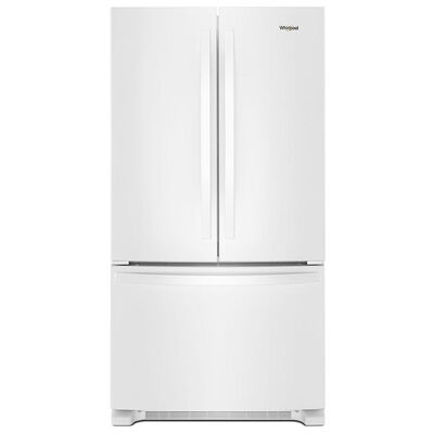 Whirlpool 36 in. 25.2 cu. ft. French Door Refrigerator with Internal Water Dispenser- White | WRF535SWHW