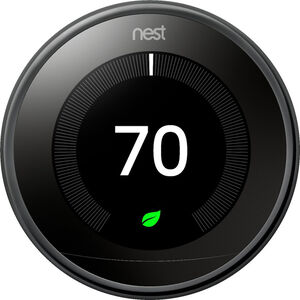 Google Nest Learning Smart Thermostat (3rd Generation) - Black