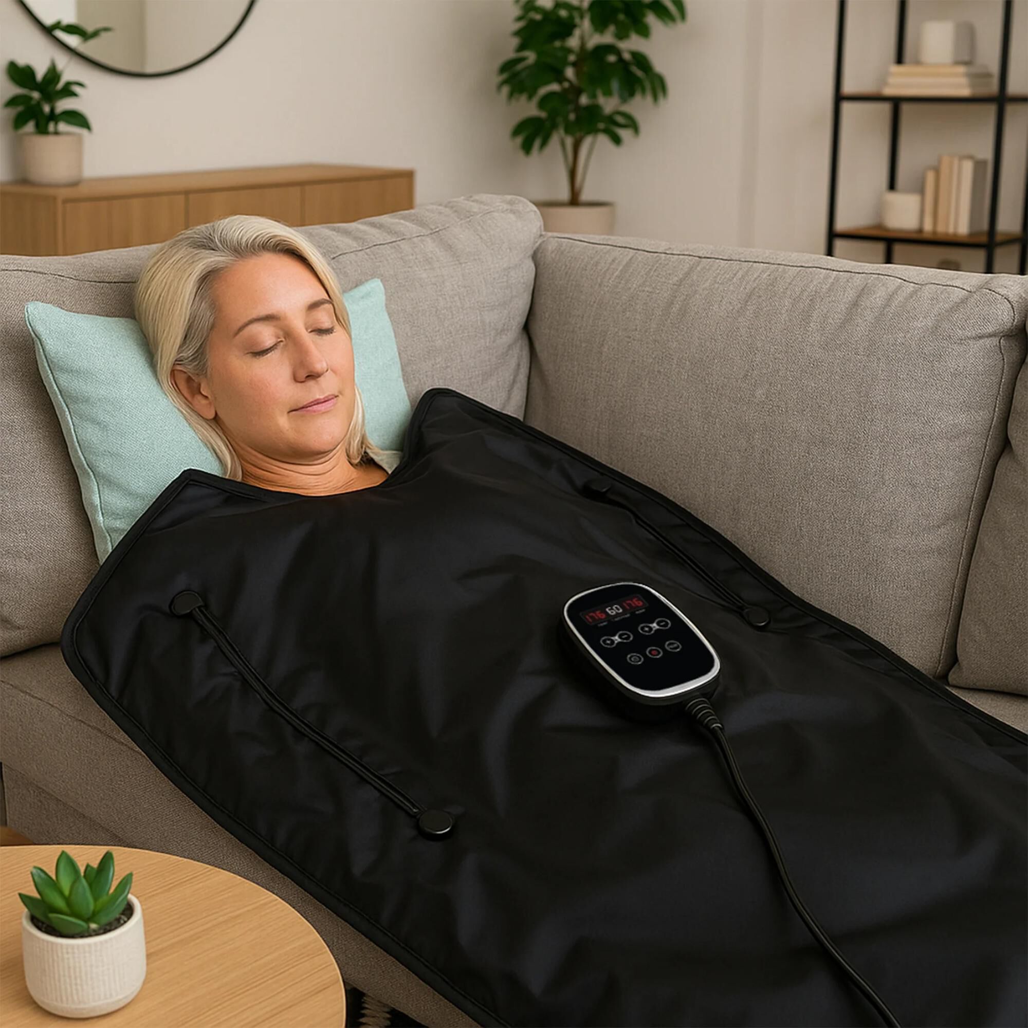 EZLIFE Infrared Sauna Blanket with Red Light and Detox Wraps