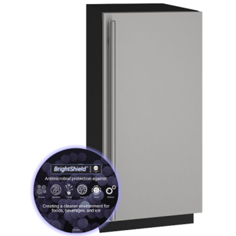 U-Line 3 Class Series 15 in. Ice Maker with 30 Lbs. Ice Storage Capacity & Digital Control - Stainless Steel, , hires