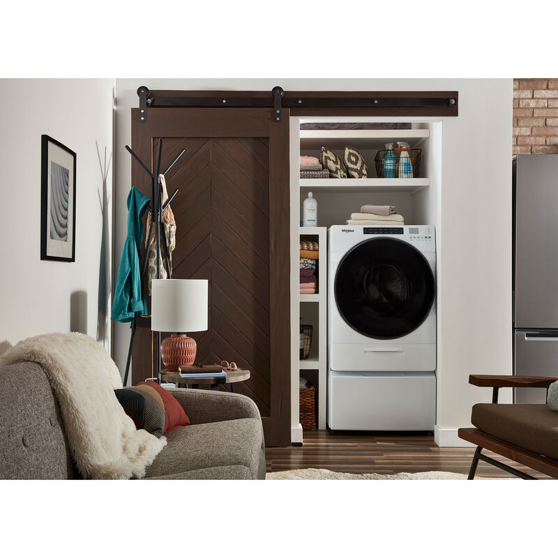 Whirlpool 27 in. 4.5 cu. ft. Electric All-in-One Front Load Washer-Dryer Combo with 1 Dryer Program & Wrinkle Care - White, , hires