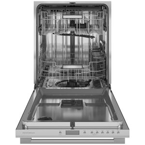 Monogram 24 in. Top Control Flush-Mount Smart Dishwasher with 39 dBa Sound Level, 3rd-Rack & Max Dry system - Stainless Steel, , hires