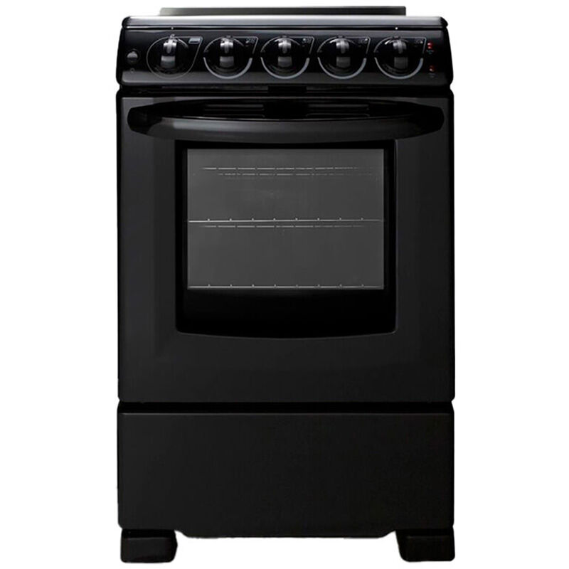 Summit 20 in. 2.3 cu. ft. Oven Freestanding Electric Range with 4 Smoothtop  Burners - Black