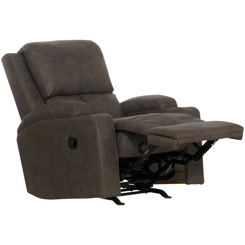 Catnapper Kyle Rocker Recliner with Dual Cupholders - Smoke, Smoke, hires