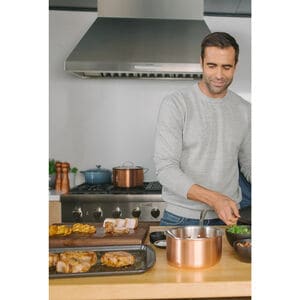 Thermador Professional Series 48 in. Ducted Chimney Style Range Hood with 4 Fan Speeds & 4 LED Lights - Stainless Steel, , hires