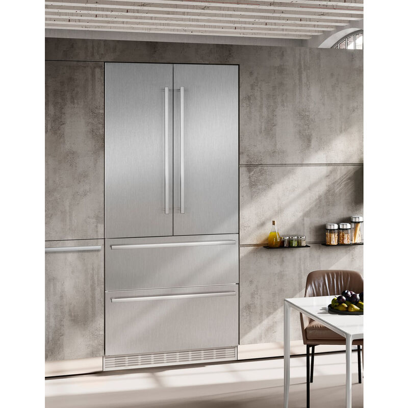 Liebherr 36 in. 19.5 cu. ft. Built-In Counter Depth 4-Door French Door Refrigerator with Ice Maker - Custom Panel Ready, , hires