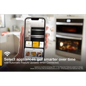 Whirlpool 30 in. 6.4 cu. ft. Smart Electric Microwave/Wall Oven Combo with True European Convection & Sensor Cooking - Fingerprint Resistant Stainless, Fingerprint Resistant Stainless, hires