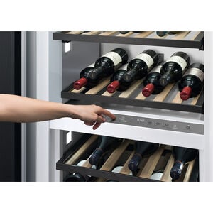 Fisher & Paykel Series 11 24 in. Built-in Column Wine Cabinet with Wood Racks, Dual Temperature Zones & 91 Bottle Capacity - Custom Panel Ready, , hires