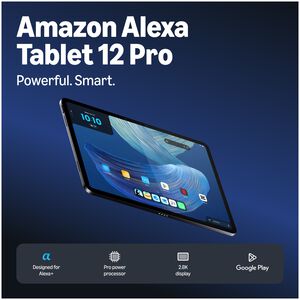 Amazon Alexa 12.0 in. Tablet (2026 Release) with Wifi-Only, 128 GB Storage & Est. 16 Hrs. of Battery Life - Graphite, , hires