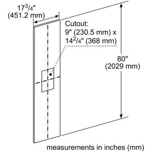 Thermador 18 in. Door Panel Kit for Freezer - Stainless Steel, , hires