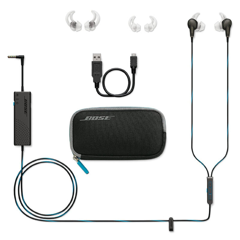 Bose QuietComfort 20 In-Ear Wired Noise Cancelling Headphones with Apple Control - Black, , hires