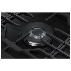 Samsung 30 in. 5-Burner Smart Natural Gas Cooktop with Griddle, Simmer Burner & Power Burner - Black Stainless, Black Stainless, hires